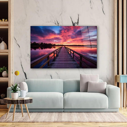 Sunset Glass Wall Art - LUXARTDECO