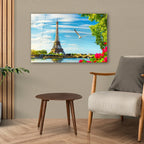 Décoration murale en verre de la Tour Eiffel 