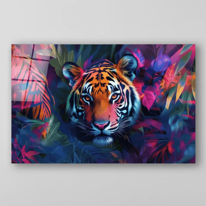 Tigre Quadro in Vetro Temperato