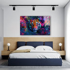 Tiger Glass Wall Art - LUXARTDECO