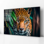 Jaguar Glass Wall Art - LUXARTDECO