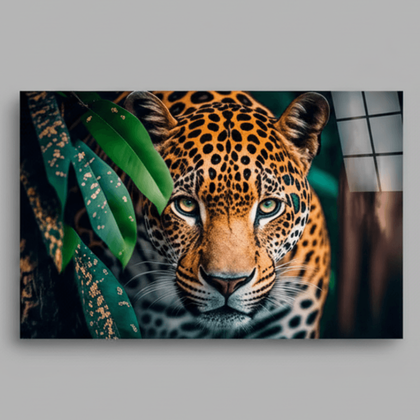 Jaguar Tableau en Verre Trempé