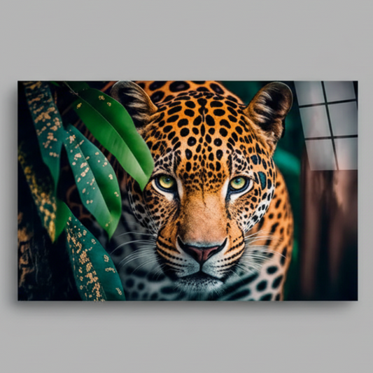 Jaguar Tableau en Verre Trempé