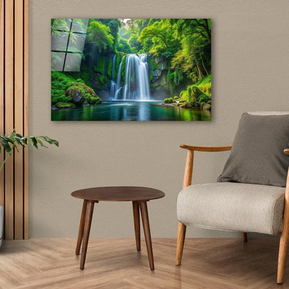 Cascade Glass Wall Art - LUXARTDECO