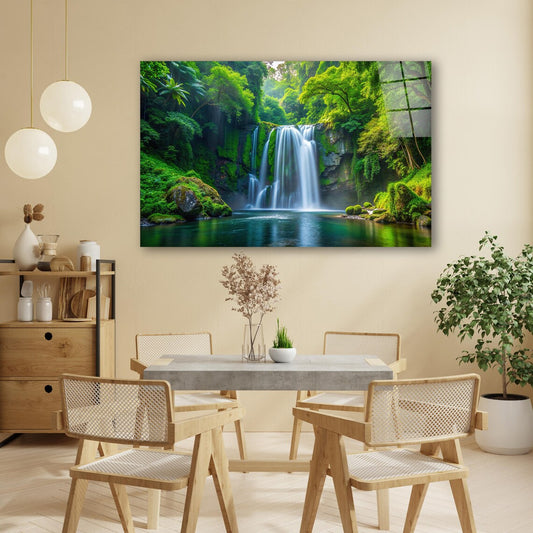 Cascade Glass Wall Art