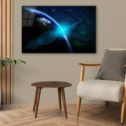 World Glass Wall Art - LUXARTDECO