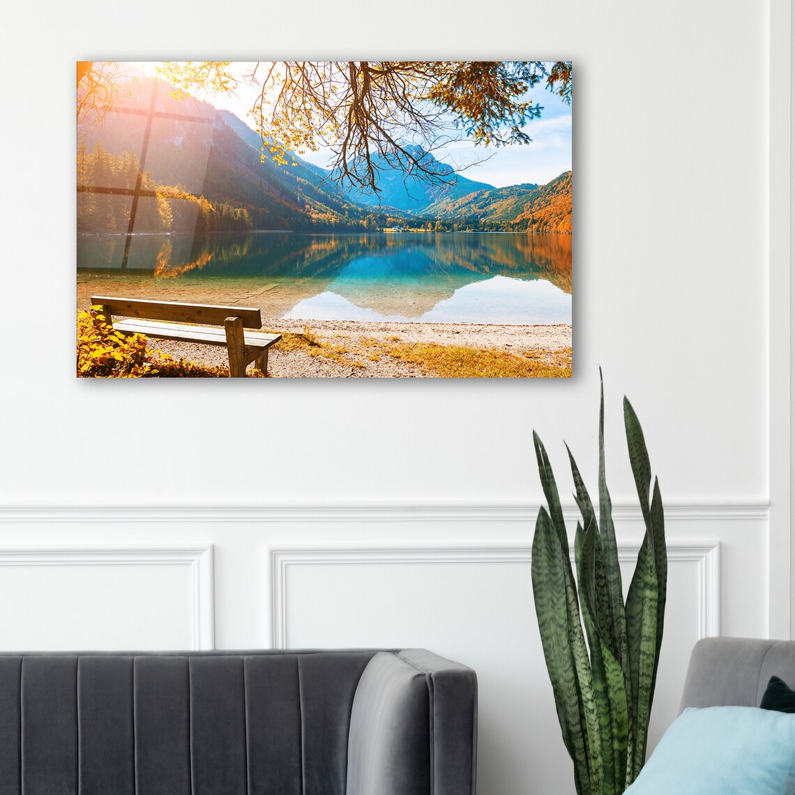 Décoration murale en verre Ganesh 