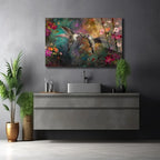 Hummingbird Glass Wall Art - LUXARTDECO