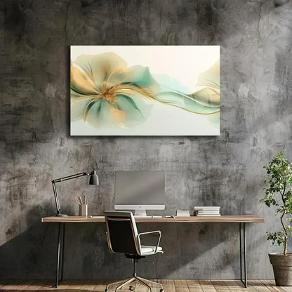 Abstract Flower Glass Wall Art - LUXARTDECO