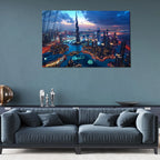 Décoration murale en verre Ganesh 