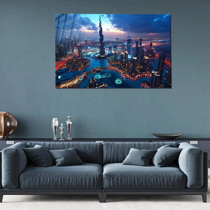 Dubai Glass Wall Art - LUXARTDECO