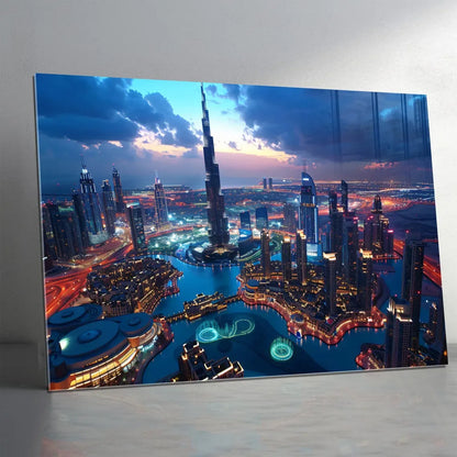Dubai Glass Wall Art - LUXARTDECO