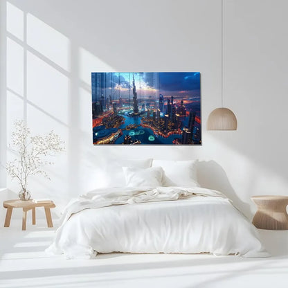 Dubai Glass Wall Art - LUXARTDECO
