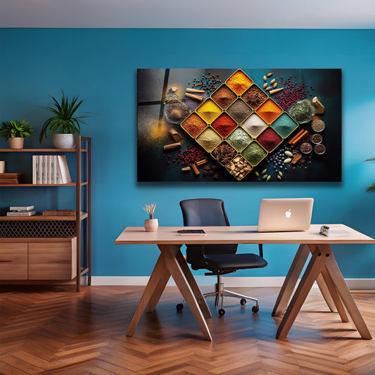 Spices Glass Wall Art