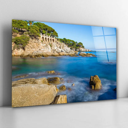 Costa Brava Glass Wall Art - LUXARTDECO
