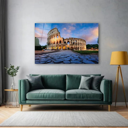 Colosseum Glass Wall Art - LUXARTDECO