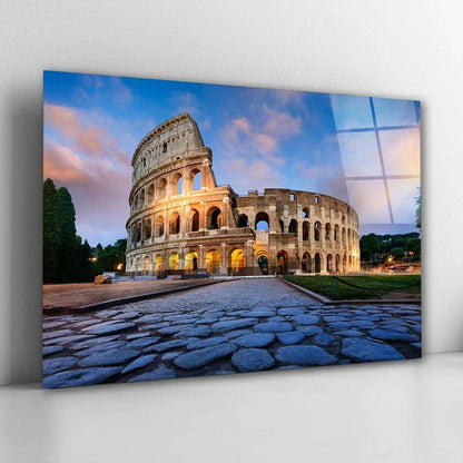 Colosseum Glass Wall Art - LUXARTDECO