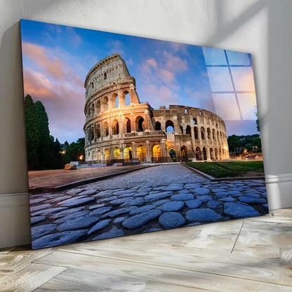 Colosseum Glass Wall Art - LUXARTDECO