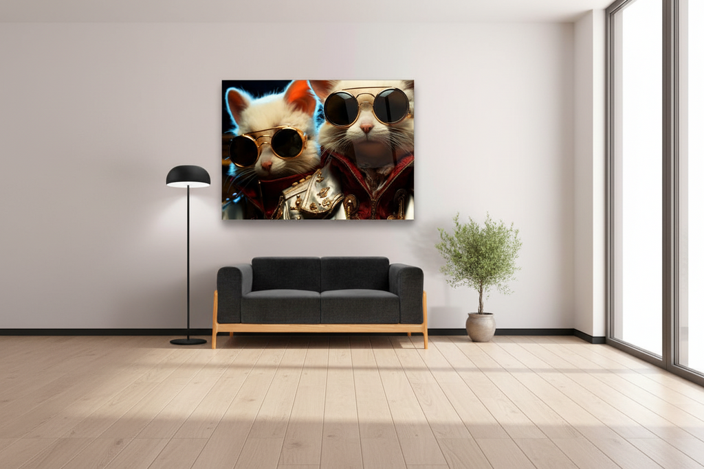 Décoration murale en verre Magnolia