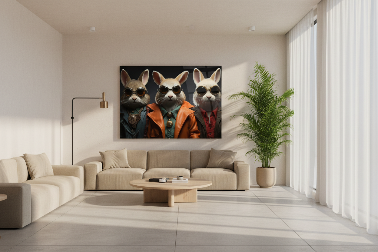 Décoration murale en verre Magnolia