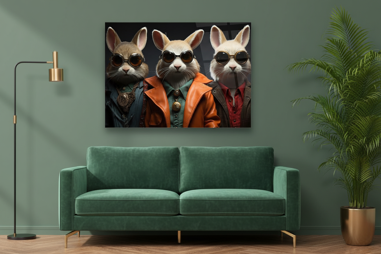 Décoration murale en verre Magnolia