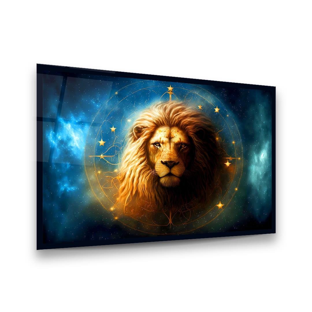 Lion Glass Wall Art