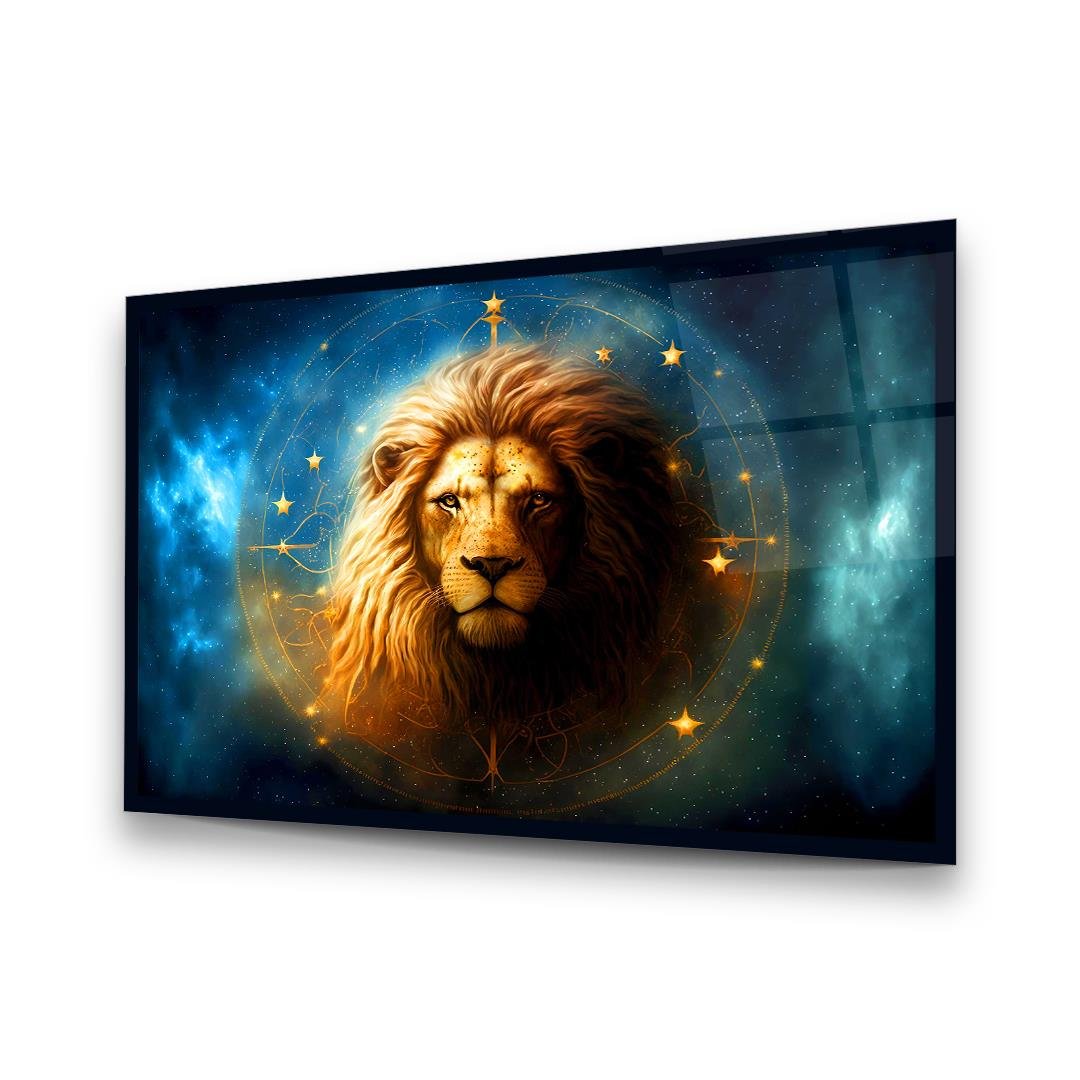 Lion Glass Wall Art