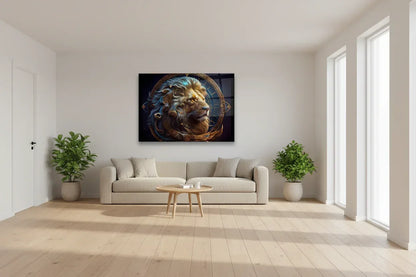 Lion Glass Wall Art - LUXARTDECO