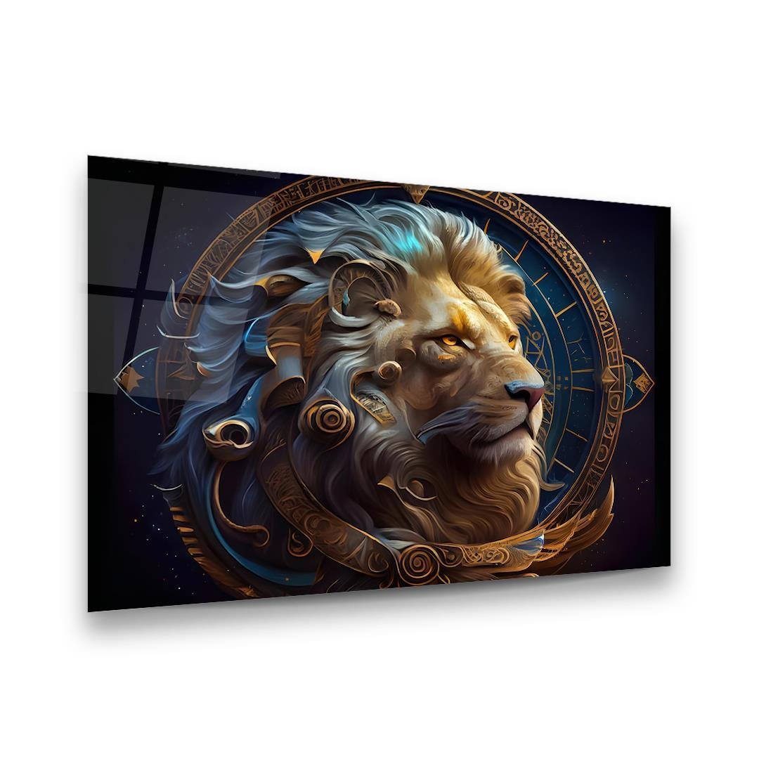 Lion Glass Wall Art