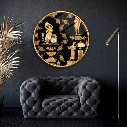 Woman Pattern Glass Wall Art