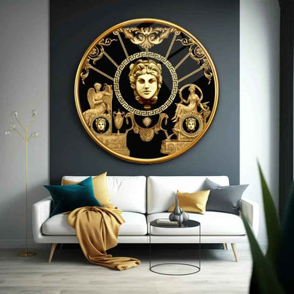 Black and Gold Glass Wall Art