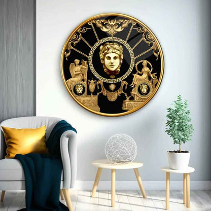 Black and Gold Glass Wall Art