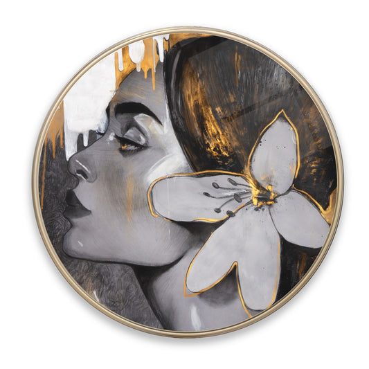 Lady Glass Wall Art