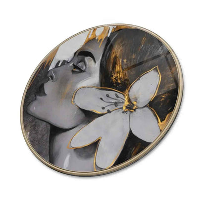 Lady Glass Wall Art