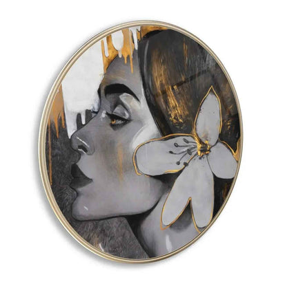 Lady Glass Wall Art