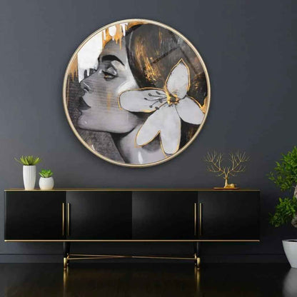 Lady Glass Wall Art