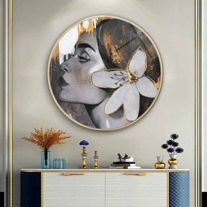 Lady Glass Wall Art