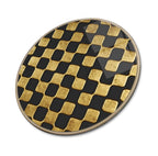 Art mural abstrait en verre doré