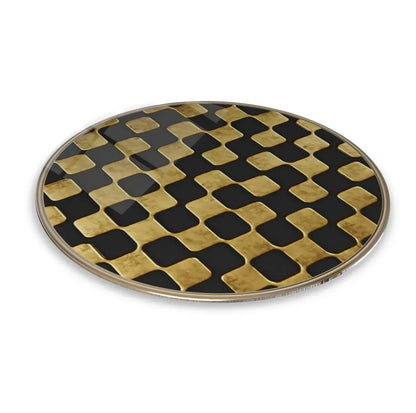 Abstract Gold Glass Wall Art - LUXARTDECO