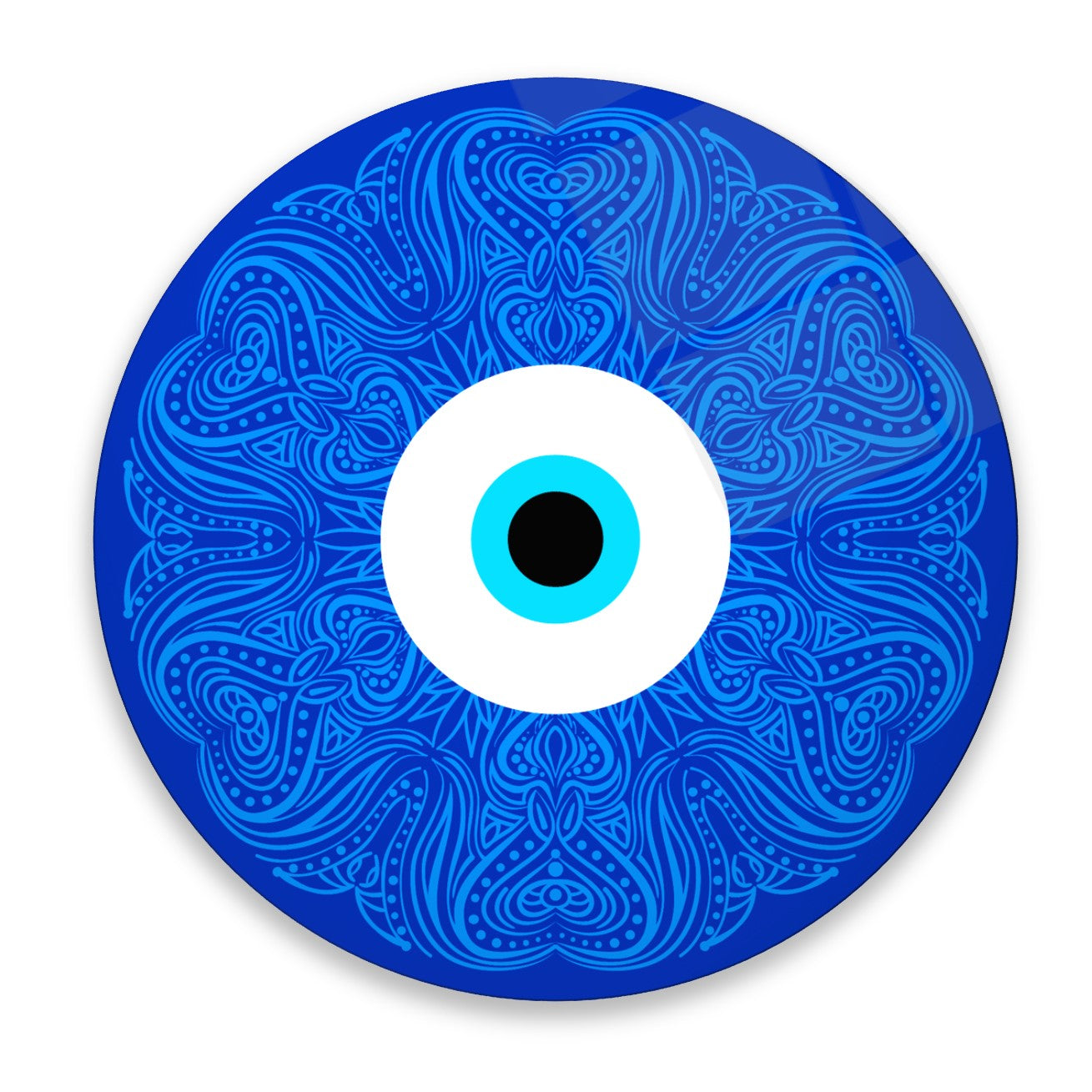 Décoration murale en verre contre le mauvais œil