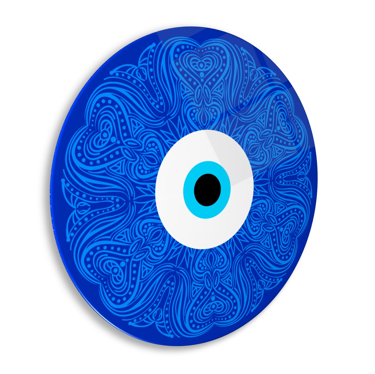 Décoration murale en verre contre le mauvais œil