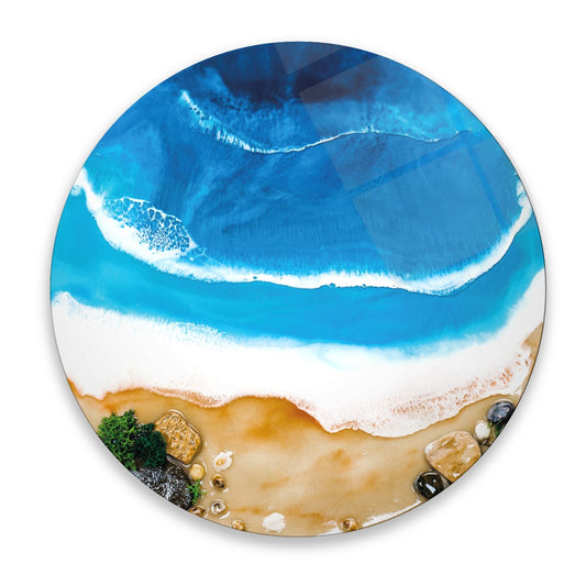 Art mural en verre de mer