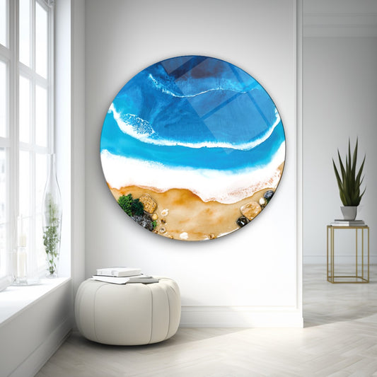 Art mural en verre de mer
