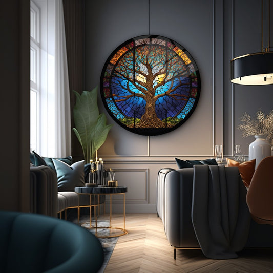 Décoration murale en verre Arbre de vie