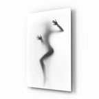 Woman Silhouette Glass Wall Art - LUXARTDECO