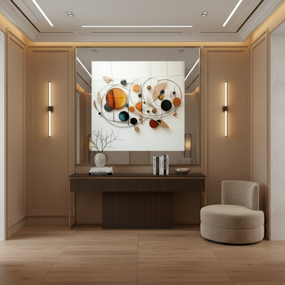 Art Collage Tableau en Verre Trempé