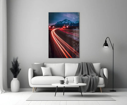 Road Glass Wall Art - LUXARTDECO
