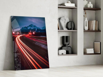 Road Glass Wall Art - LUXARTDECO