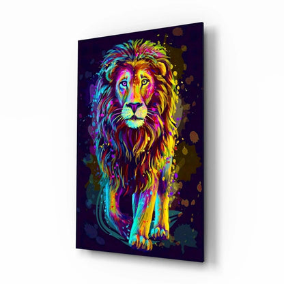 Lion Glass Wall Art - LUXARTDECO