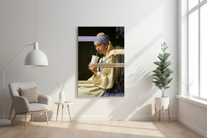 Girl with a Pearl Earring Glass Wall Art - LUXARTDECO